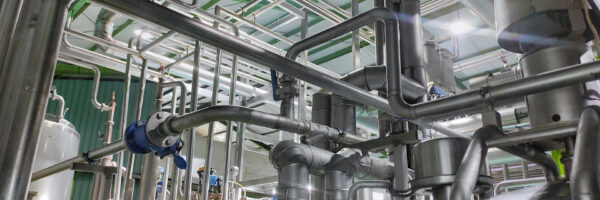 Stainless stainless pipe to flow water and product and tank in p Stainless stainless pipe to flow water and product and tank in p